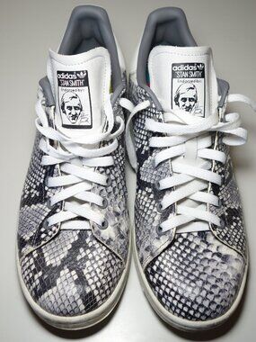 Adidas Originals Stan Smith Leather Snakeskin Sneakers w/ Original Box, Sz 10.5